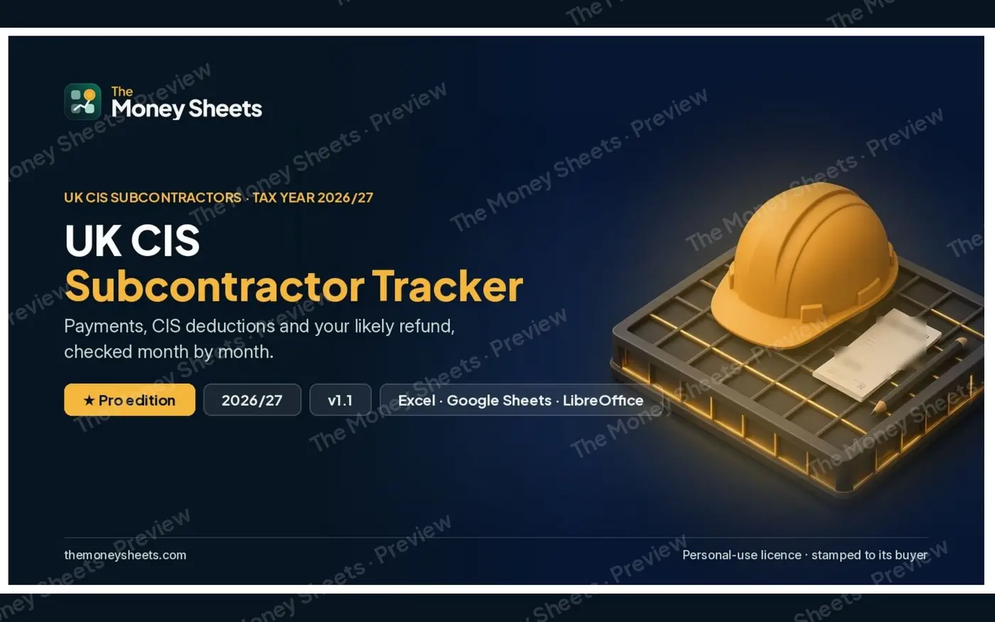 CIS Subcontractor Tracker Pro: Cover