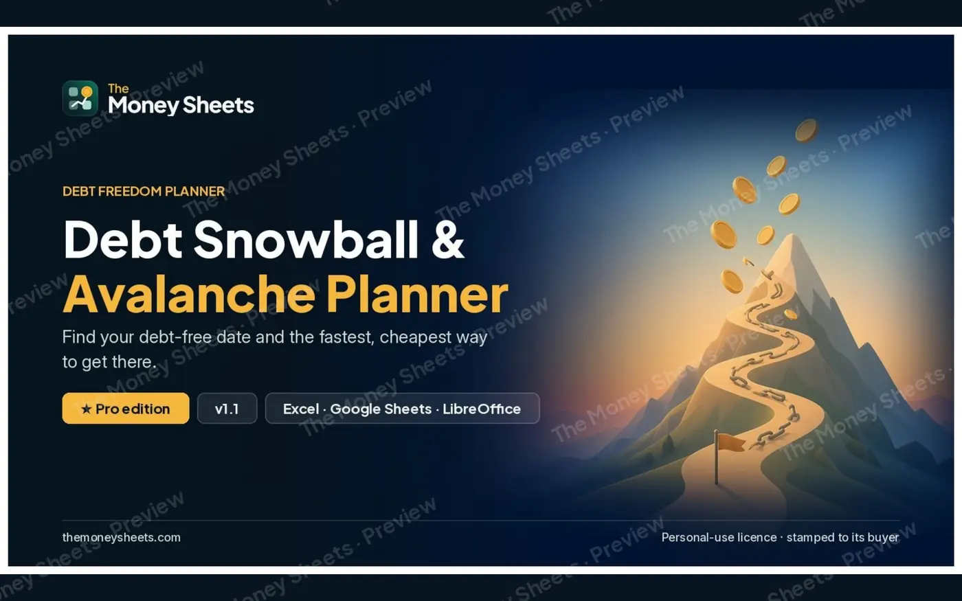Debt Snowball & Avalanche Planner Pro: Cover