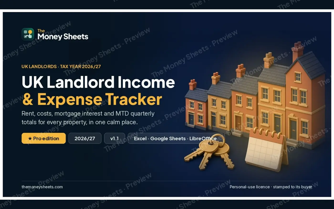 Landlord Income & Expense Tracker Pro: Cover